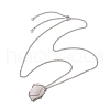 304 Stainless Steel Curb Chain Macrame Pouch Slider Necklace Making NJEW-JN05062-4