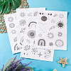 64 Patterns Non-woven Fabrics Water-soluble Embroidery Aid Drawing Sketch DIY-TAC0100-003-14