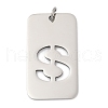 304 Stainless Steel Pendants STAS-M115-01P-S-1