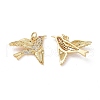 Brass Micro Pave Cubic Zirconia Pendants ZIRC-I063-33G-1