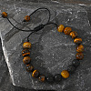 Chakra Theme Natural Gemstone Braided Bead Bracelets for Men LM3179-2-2