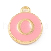Golden Plated Alloy Enamel Charms ENAM-Q437-14O-1