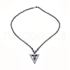 Non-magnetic Synthetic Hematite Necklaces NJEW-G331-04-3