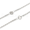 Tarnish Resistant 304 Stainless Steel Cable Chains CHS-F015-12P-1