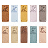 Biyun 60Pcs 10 Colors Microfiber Leather Labels DIY-BY0001-08-1