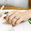 OT Clasp 925 Sterling Silver Adjustable Finger Rings for Women FS-WGD796A-01-4