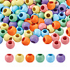 Craftdady 120Pcs 6 Colors Theaceae Wood Bead WOOD-CD0001-07-2