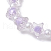 6Pcs 6 Colors Transparent Acrylic Beads Stretch for Women BJEW-JB11736-5