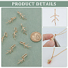BENECREAT Brass Pendant Bails KK-BC0014-25G-4