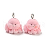 Flocky Acrylic Pendants FIND-A044-01F-1