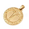 304 Stainless Steel Pendants STAS-C131-04G-03-2