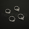 316L Surgical Stainless Steel Micro Pave Clear Cubic Zirconia Nose Rings WG1C8D8-08-2