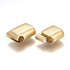 304 Stainless Steel Magnetic Clasps with Glue-in Ends STAS-P224-01G-1