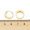 Brass Clear Cubic Zirconia Hoop Earrings EJEW-Q016-05G-2