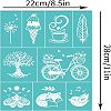 Self-Adhesive Silk Screen Printing Stencil DIY-WH0338-006-2