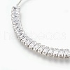 Brass Cubic Zirconia Bolo Tennis Bracelets BJEW-P232-03P-2