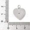 Brass Pave Natural White Shell Pendants KK-S522-22P-3