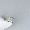 Tree Pattern Alloy with Rhinestone Enamel Finger Rings FS-WG83F61-02-2