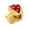 Brass Enamel European Beads KK-Z081-02-2