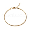 Ion Plating(IP) 304 Stainless Steel Bone Rope Chain Bracelet for Women BJEW-I311-01A-G-1