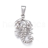 Non-Tarnish 304 Stainless Steel Pendants STAS-F252-30P-1