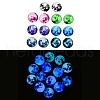 Fluorescent Glass Cabochons GGLA-T004-13-3