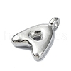 304 Stainless Steel Alphabet Pendants STAS-U033-02P-3