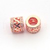 New Items Brass Micro Pave Cubic Zirconia Column Spacer Beads ZIRC-L007-04-2