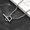 Tarnish Resistant 304 Stainless Steel Cable Chain Necklaces NJEW-JN01471-1