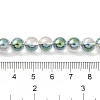 Transparent Electroplate Glass Beads Strands GLAA-T032-T8mm-C05-4