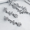 Sunflower Zinc Alloy Rhinestone Pendant Necklaces & Stud Dangle Earrings Sets FS-WGAE4E5-01-4