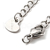 Tarnish Resistant 304 Stainless Steel Curb Chain Extender X-STAS-G310-06P-2
