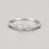 925 Sterling Silver Micro Pave Cubic Zirconia Finger Rings for Women FS-WGD3007-02-3