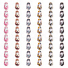 DELORIGIN 48Pcs 6 Styles Alloy Enamel Pendants ENAM-DR0001-05-1