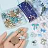 SUNNYCLUE 54Pcs 9 Styles Alloy Enamel Pendants ENAM-SC0005-87-3