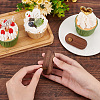 FINGERINSPIRE 2 Sets Tabletop Wood Price Display Cards AJEW-FG0002-86-3