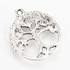 Tibetan Style Alloy Pendants TIBEP-Q064-35AS-NR-2