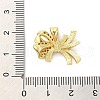 Brass Micro Pave Clear Cubic Zirconia Pendants FIND-Z041-01G-3