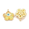 Translucent Evil Eye Resin Pendants KK-M219-22G-06-2