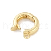 Rack Plating Brass Fold Over Clasps KK-A224-26B-G-2