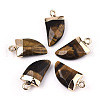 Natural Tiger Eye Pendants G-N326-57G-1