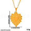 Stainless Steel Sacred Heart Pendant Necklaces for Women WS5795-2-3