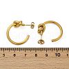 304 Stainless Steel knot Stud Earrings EJEW-S272-04G-5