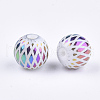 Electroplate Glass Beads X-EGLA-S178-07E-2