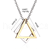 Simple Geometric Pendant Necklace TR3981-4-1