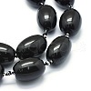 Natural Black Onyx Beads Strands TDZI-O003-30A-3