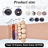   384Pcs 12 Colors Electroplate Glass Beads EGLA-PH0001-51-2