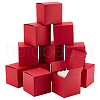 10Pcs Kraft Paper Cardboard Jewelry Gift Boxes CON-WH0001-25C-1