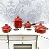 Porcelain Sauce Pans Miniature Ornaments PW-WG30400-01-5