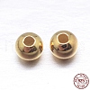 Round 925 Sterling Silver Spacer Beads STER-M103-04-3mm-G-2